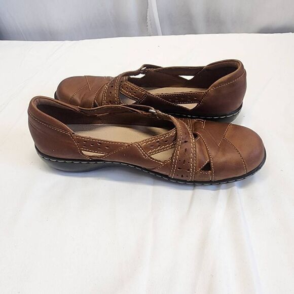 Clarks Women's Ashland Spin Q Slip-On Loafer Size 8 Brown - Picture 4 of 9
